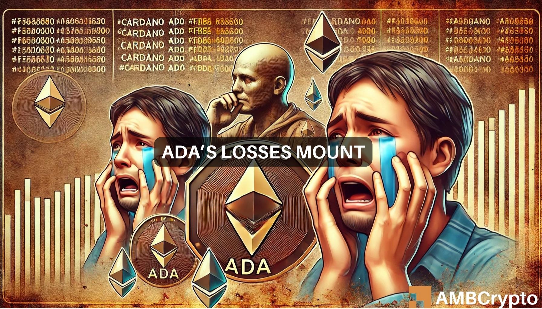 ADA sees strong on-chain support despite a huge proportion of holders experiencing losses.