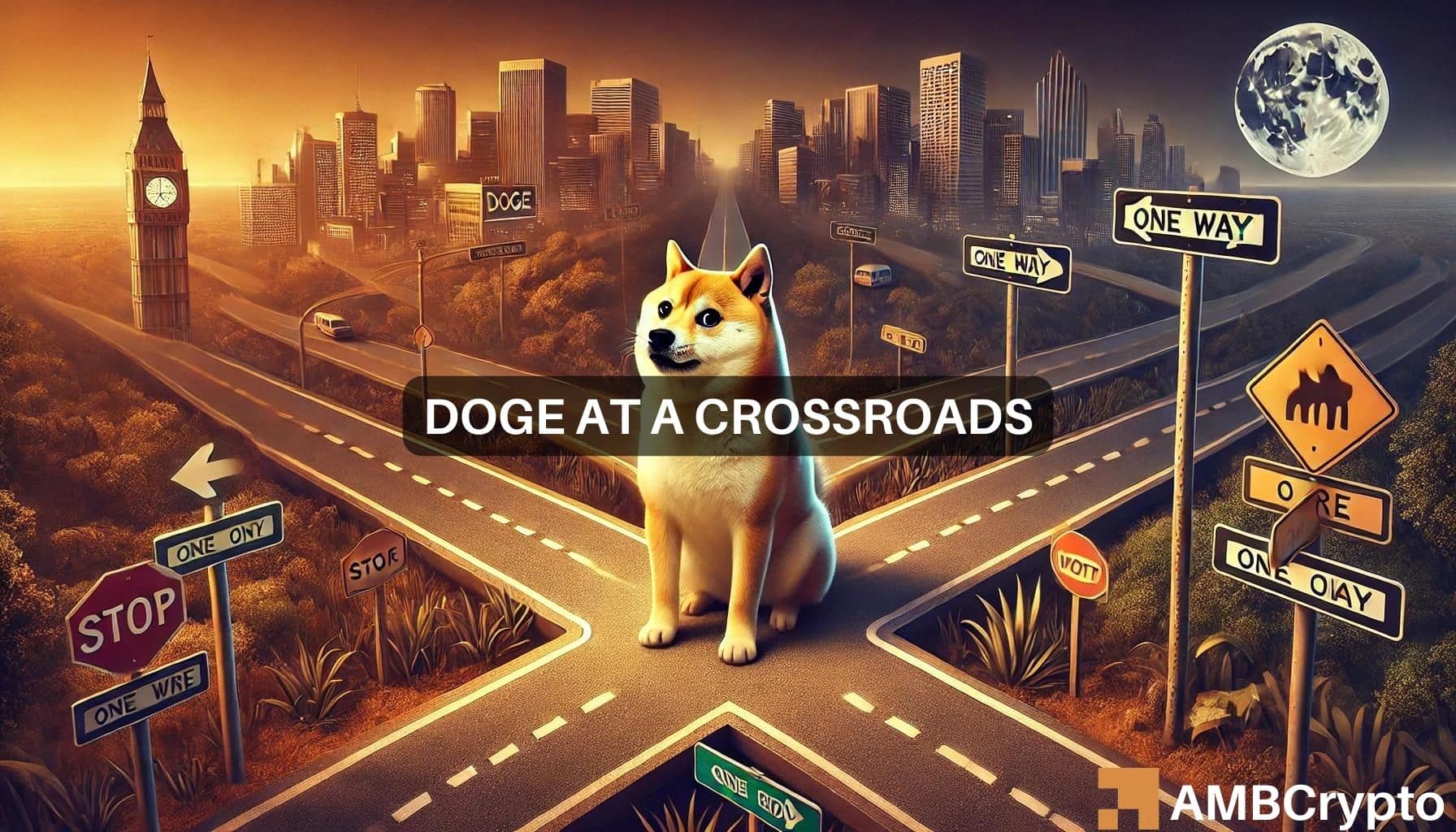 DOGE`s price corrects to a key support after dipping by 1.25% in the last 24 hours.