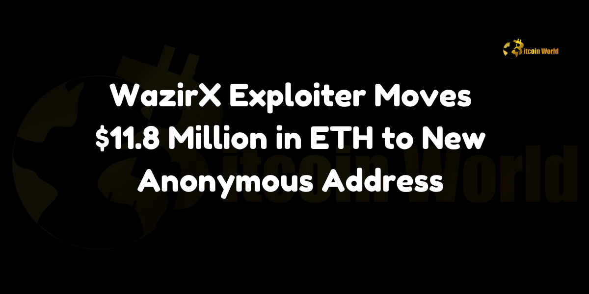 WazirX Exploiter Transfers $11.8 Million in ETH to New Anonymous Address: In a recent development, the exploiter associated with the Indian crypto exchange WazirX has moved another 5,000 ETH, valued at approximately $11.8 million, to a new anonymous address. This transfer marks the fifth batch of ETH moved by the exploiter, according to blockchain security