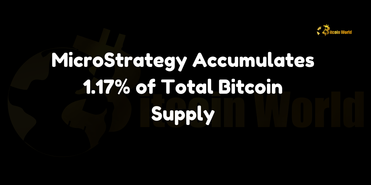 MicroStrategy Accumulates 1.17% of Total Bitcoin Supply