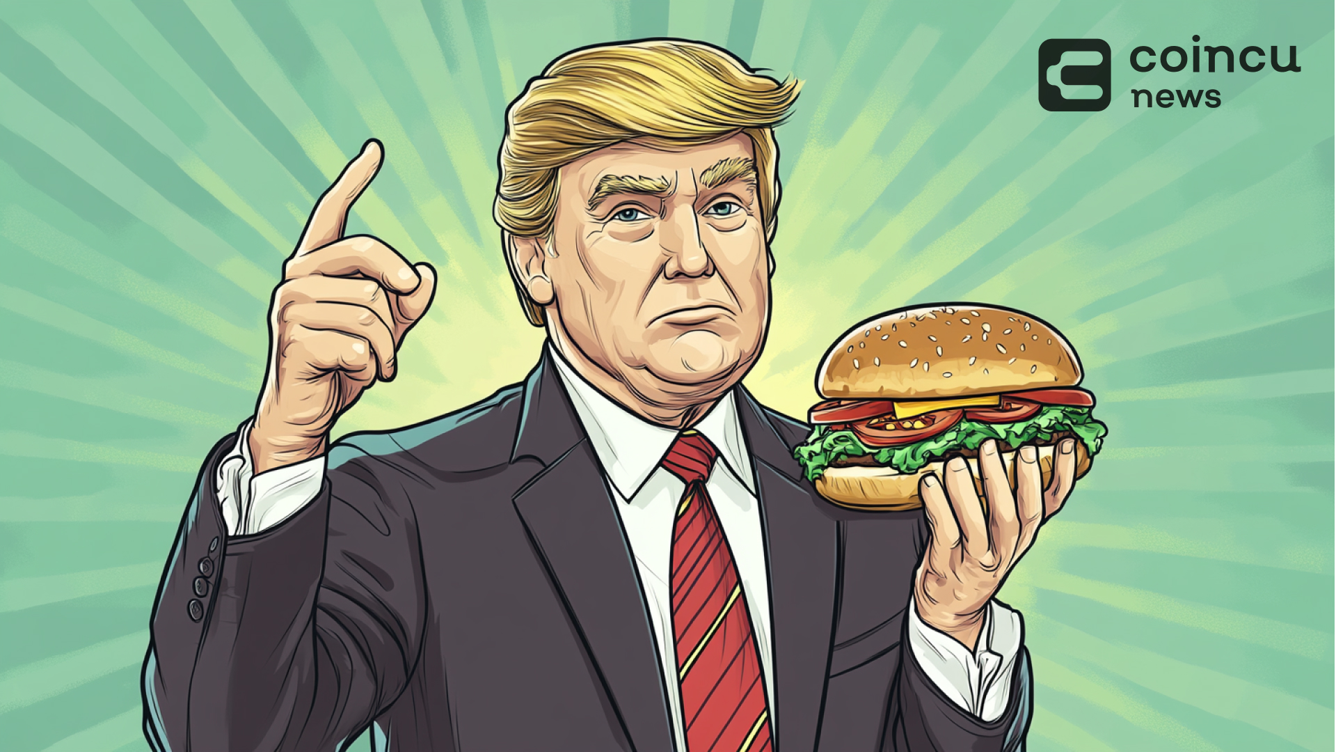 Donald Trump Burger Purchasing Causes Excitement With Bitcoin Transaction