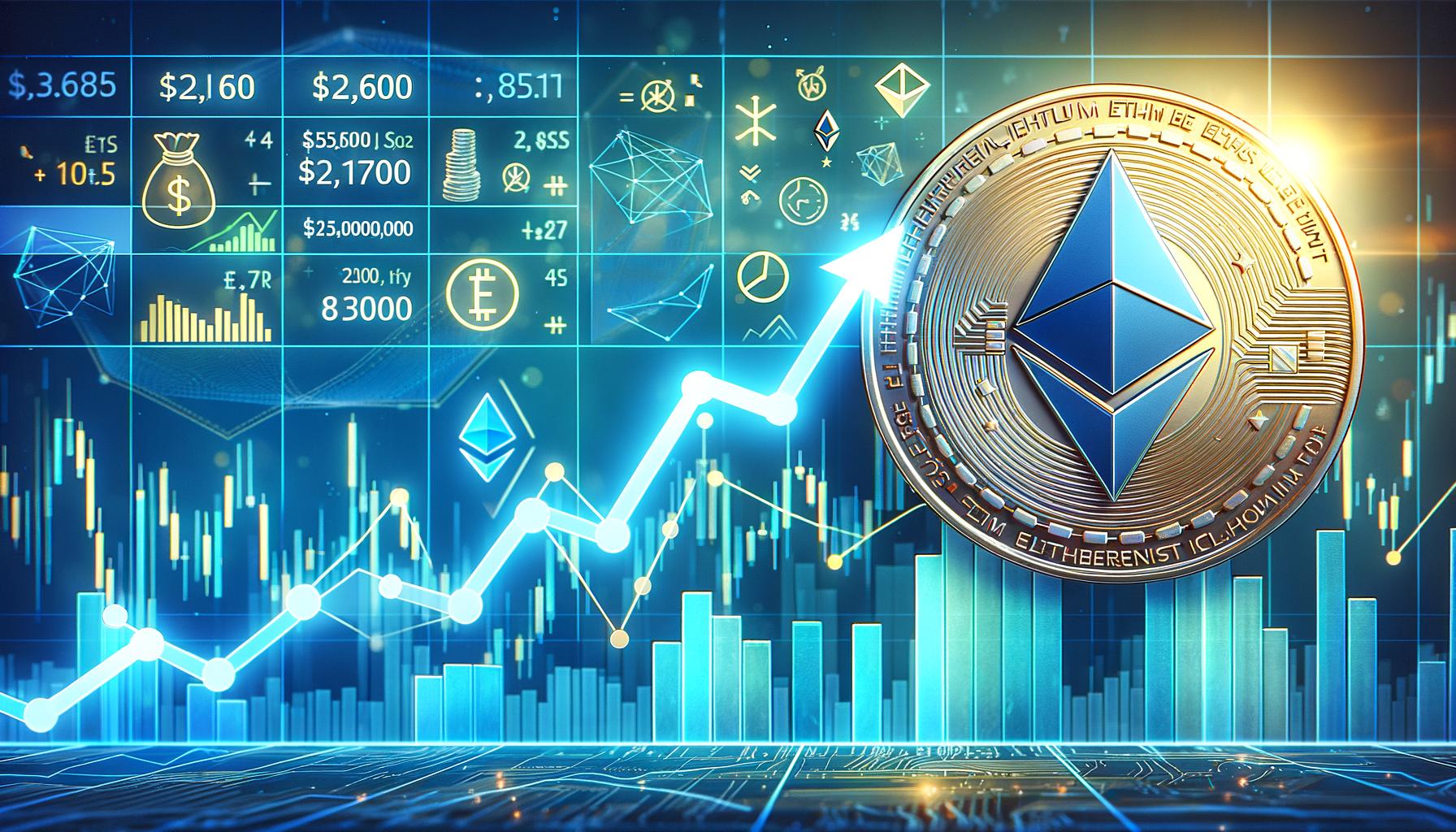 Ethereum price started a fresh upward move above the $2,500 resistance. ETH is now gaining pace above $2,600 and might continue to rise. Ethereum started another increase from the $2,400 resistance. The price is trading above $2,550 and the 100-hourly Simple Moving Average. There is a key bullish trend line forming with support at $2,550 on the hourly chart of ETH/USD (data feed via Kraken). The pair must clear the $2,650 resistance to continue higher in the near term. Ethereum Price Climbs Over 5% Ethereum price remained well-supported and extended its increase, beating Bitcoin. ETH was able to clear the $2,450 and $2,500 resistance levels. The bulls even pushed the price above the $2,500 resistance. Recently, it was able to surpass the 76.4% Fib retracement level of the downward correction from the $2,633 swing high to the $2,528 low. The price is now showing positive signs and trading above the recent swing high of $2,633. Ethereum price is now trading above $2,635 and the 100-hourly Simple Moving Average. There is also a key bullish trend line forming with support at $2,550 on the hourly chart of ETH/USD. On the upside, the price seems to be facing hurdles near the $2,650 level or the 1.236 Fib extension level of the downward correction from the $2,633 swing high to the $2,528 low. The first major resistance is near the $2,680 level. The next key resistance is near $2,720. An upside break above the $2,720 resistance might call for more gains. In the stated case, Ether could rise toward the $2,800 resistance zone in the near term. The next hurdle sits near the $2,880 level or $2,920. Are Dips Supported In ETH? If Ethereum fails to clear the $2,650 resistance, it could start a downside correction. Initial support on the downside is near $2,590. The first major support sits near the $2,550 zone and the trend line zone. A clear move below the $2,550 support might push the price toward $2,525. Any more losses might send the price toward the $2,450 support level in the near term. The next key support sits at $2,320. Technical Indicators Hourly MACD – The MACD for ETH/USD is gaining momentum in the bullish zone. Hourly RSI – The RSI for ETH/USD is now above the 50 zone. Major Support Level – $2,525 Major Resistance Level – $2,650