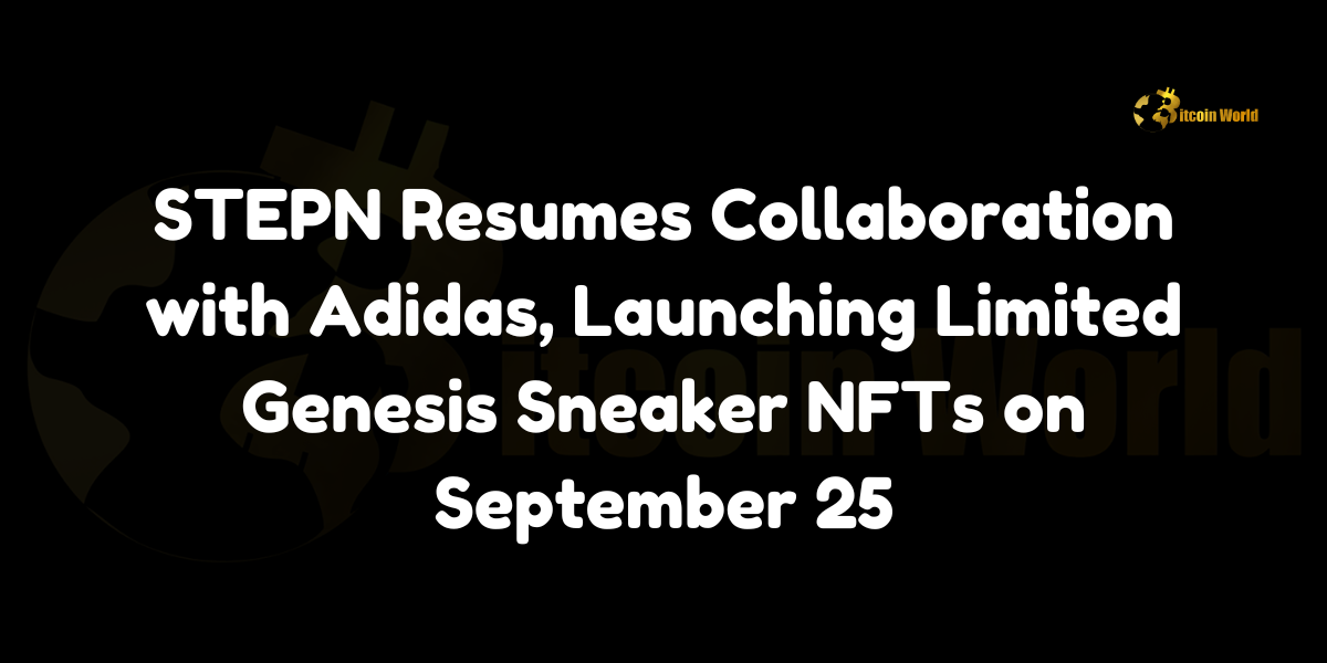 STEPN Resumes Collaboration with Adidas, Launching Limited Genesis Sneaker NFTs on September 25 The move-to-earn (M2E) project STEPN has announced its renewed collaboration with Adidas, set to launch a limited edition of 1,000 co-branded Genesis Sneaker NFTs exclusively on the STEPN GO platform. This partnership will feature four unique designs inspired by Adidas’ iconic running