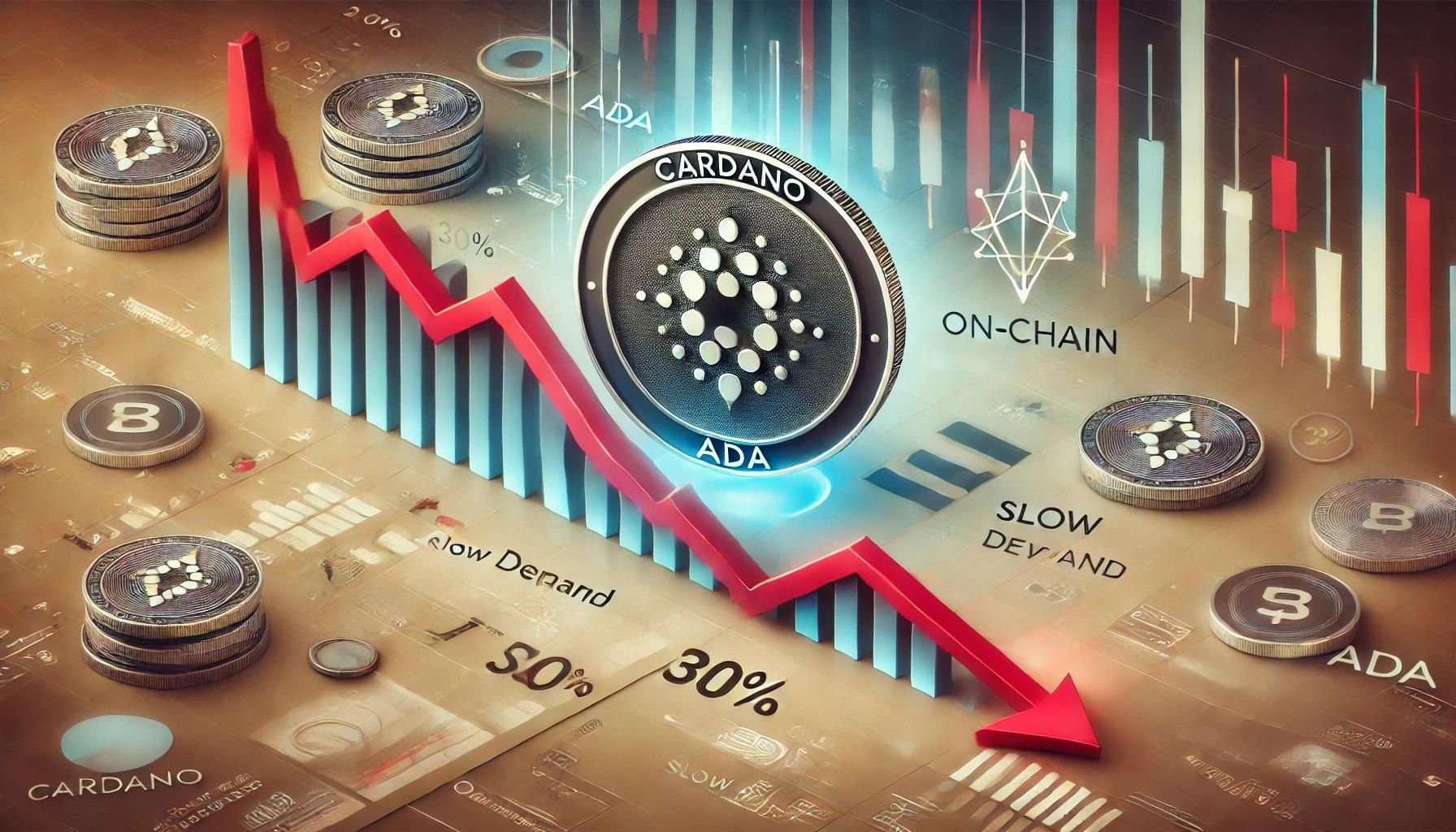 Cardano has seen a strong 26% surge following the Federal Reserve’s interest rate cuts announcement two weeks ago, boosting optimism across the crypto market. Analysts and investors are questioning the sustainability of the recent surge. Despite the initial rally, Cardano’s price failed to close above a key resistance level, signaling potential weakness in the uptrend. Related Reading: Solana (SOL) ‘Could Go Parabolic’ Once It Breaks $200 Resistance – Analyst On-chain data from Santiment reveals a decline in demand for ADA, adding to investor caution. Decreased network activity and buying pressure raise doubts about the sustainability of the current rally. As the market awaits further developments, investors are closely watching for signs of a reversal or continuation of the uptrend, understanding that ADA’s next move could set the tone for its performance in the weeks ahead. Cardano Indicator Shows Concerning Data Cardano faces a significant risk of a 30% drop to its yearly low of around $0.27, as on-chain data from Santiment reveals rising selling pressure and diminishing demand. The warning signs for ADA’s price have become clearer, with its daily active-address (DAA) divergence showing a negative reading of -43.3% at the time of writing. This metric, which tracks the correlation between an asset’s price movements and changes in its daily active addresses, has remained negative since September 7, indicating a troubling trend for Cardano. The negative DAA divergence suggests that much of ADA’s rally this month, following the Federal Reserve’s interest rate cuts, has been fueled more by broader market sentiment than by any specific demand for ADA itself. This lack of organic demand increases the likelihood of a steep correction shortly. Without sustained buying pressure, Cardano’s price could drop sharply as traders begin to lock in profits, further driving prices downward. Related Reading: SUI Ready To Test $2 Resistance – Bullish Pattern Suggests New ATH Soon If ADA fails to break above its current resistance level of around $0.41, analysts expect a deeper correction, potentially pushing the price back to the yearly low of $0.27. With weakening demand and increasing selling pressure, Cardano’s near-term outlook looks uncertain, and traders are bracing for further downside risk. ADA Price Action: Testing A Crucial Supply Level ADA trades at $0.38, following a 10% dip from its daily 200 exponential moving average (EMA) at $0.41. This level has become a crucial resistance area, as the price formed a new local high around this zone. ADA must reclaim the $0.41 level and push above the next key resistance at $0.45 to confirm a bullish trend for the coming weeks. Successfully breaking past these levels would signal renewed strength, giving the bulls control and potentially leading to higher prices. However, if ADA fails to push above these critical levels, the altcoin could face further downside pressure. A failure to reclaim $0.41 and surpass $0.45 would likely result in increased selling, triggering a potential 30% drop. In such a scenario, ADA would be at risk of revisiting its yearly low of around $0.27. Related Reading: Dogecoin Could Target $0.20 Soon, Analyst Predicts – Is DOGE Primed For A Rally? Given the current market uncertainty and declining demand, traders are carefully watching ADA’s price movements, as the next few days could be pivotal for determining whether a bullish breakout or a deeper correction is on the horizon. Featured image from Dall-E, chart from TradingView