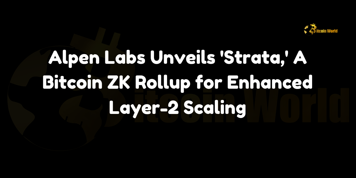 Alpen Labs Unveils ‘Strata,’ A Bitcoin ZK Rollup for Enhanced Layer-2 Scaling Alpen Labs, a leading Bitcoin layer-2 developer, has introduced Strata, a cutting-edge platform utilizing zero-knowledge (ZK) rollup technology on Bitcoin. As reported by CoinDesk, Strata is designed to improve Bitcoin’s scalability and transaction efficiency while maintaining its security and decentralization. Initially, Strata will