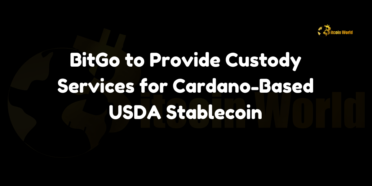 BitGo to Provide Custody Services for Cardano-Based USDA Stablecoin BitGo, a leading cryptocurrency custody company, has announced that it will provide custody services for USDA, a Cardano (ADA)-based stablecoin. According to a press release by Emurgo, a key technology provider to USDA stablecoin issuer Anzens, this partnership aims to enhance the security and functionality of