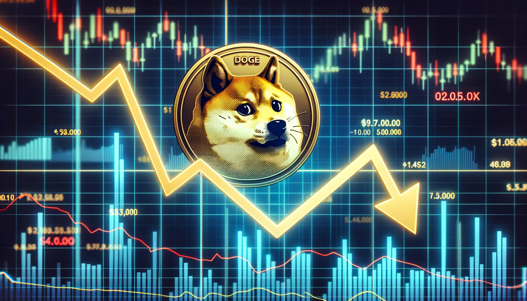 Dogecoin extended losses and traded below $0.1120 against the US Dollar. DOGE is now stable above $0.100 and attempting a rebound. DOGE price started another decline below the $0.1150 and $0.1120 levels. The price is trading below the $0.1120 level and the 100-hourly simple moving average. There is a major bearish trend line forming with resistance at $0.1175 on the hourly chart of the DOGE/USD pair (data source from Kraken). The price could start another increase if it clears the $0.1120 and $0.1175 resistance levels. Dogecoin Price Trims Gains Dogecoin price failed to continue to higher above the $0.1320 resistance zone. DOGE formed a high at $0.1320 and started a downward move like Bitcoin and Ethereum. There was a move below the $0.1200 and $0.1150 levels. The price even dipped below the $0.1120 support. A low was formed at $0.1025 and the price is now consolidating losses. There was a minor increase above the $0.1060 level. Dogecoin price is now trading below the $0.1150 level and the 100-hourly simple moving average. Immediate resistance on the upside is near the $0.1095 level. It is close to the 23.6% Fib retracement level of the downward move from the $0.1320 swing high to the $0.1025 low. The next major resistance is near the $0.1120 level. A close above the $0.1120 resistance might send the price toward the $0.1175 resistance. There is also a major bearish trend line forming with resistance at $0.1175 on the hourly chart of the DOGE/USD pair. The trend line is close to the 50% Fib retracement level of the downward move from the $0.1320 swing high to the $0.1025 low. Any more gains might send the price toward the $0.1200 level. The next major stop for the bulls might be $0.1320. More Losses In DOGE? If DOGE’s price fails to climb above the $0.1095 level, it could start another decline. Initial support on the downside is near the $0.1060 level. The next major support is near the $0.1050 level. The main support sits at $0.100. If there is a downside break below the $0.100 support, the price could decline further. In the stated case, the price might decline toward the $0.0950 level or even $0.0880 in the near term. Technical Indicators Hourly MACD – The MACD for DOGE/USD is now losing momentum in the bearish zone. Hourly RSI (Relative Strength Index) – The RSI for DOGE/USD is now below the 50 level. Major Support Levels – $0.1060 and $0.1000. Major Resistance Levels – $0.1095 and $0.1120.