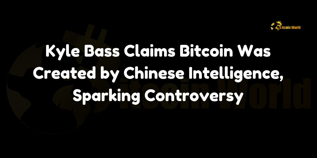 Kyle Bass Claims Bitcoin Was Created by Chinese Intelligence, Sparking Controversy In a bold and highly controversial statement, hedge fund manager Kyle Bass, founder of Hayman Capital, has claimed that the mysterious creator of Bitcoin, Satoshi Nakamoto, could be linked to Chinese intelligence. According to a report by U.Today, Bass suggested that Bitcoin was designed