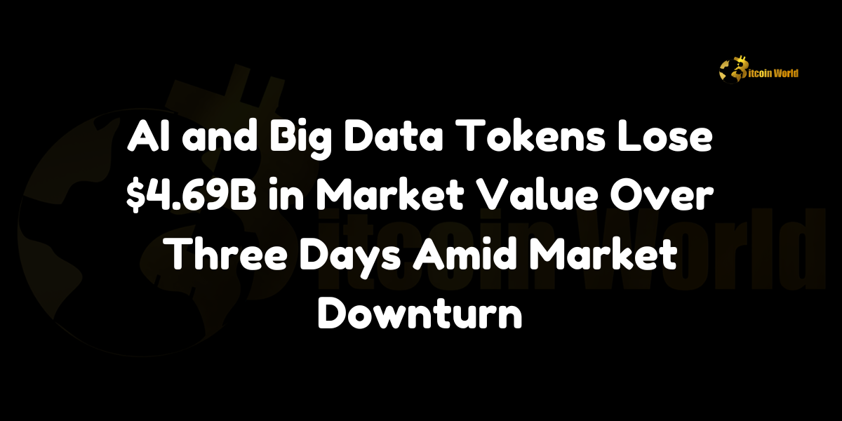 AI and Big Data Tokens Lose $4.69B in Market Value Over Three Days Amid Market Downturn