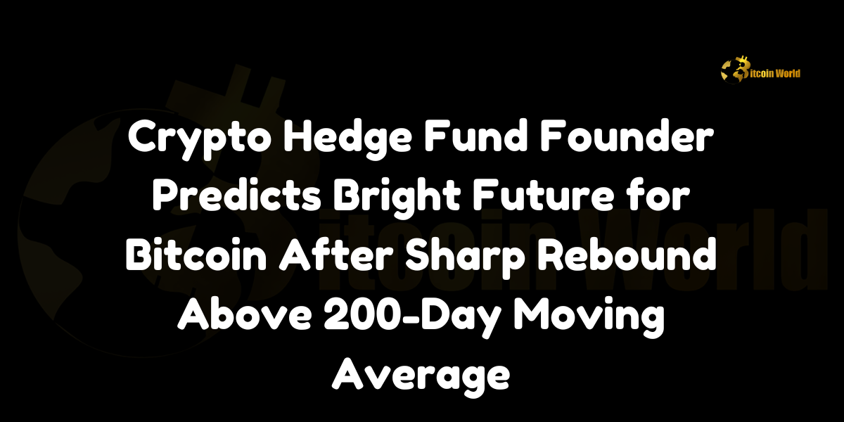 Crypto Hedge Fund Founder Predicts Bright Future for Bitcoin After Sharp Rebound Above 200-Day Moving Average Quinn Thompson, founder of Lekker Capital, believes that Bitcoin’s recent price movement offers a unique investment opportunity. In a post on X (formerly Twitter), Thompson highlighted the significance of Bitcoin’s quick rebound above its 200-day moving average (DMA), emphasizing