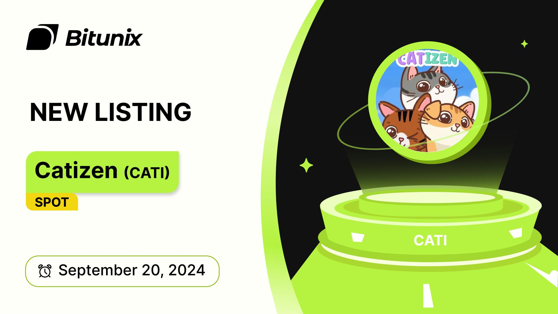 Bitunix Lists Catizen (CATI) Meme Token on Spot Market