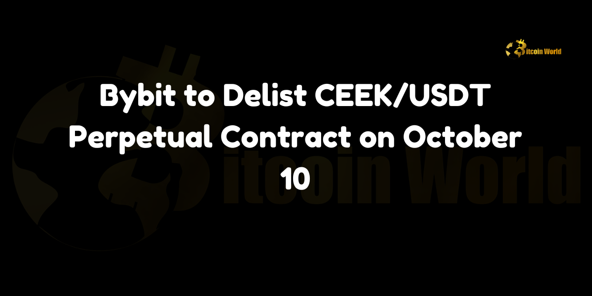 Bybit to Delist CEEK/USDT Perpetual Contract on October 10 Bybit Exchange has announced that it will delist the CEEK/USDT perpetual contract on October 10, 2024, at 10:00 UTC, according to a statement on its official website. This move is part of Bybit’s periodic review of its trading products to ensure they align with the platform’s