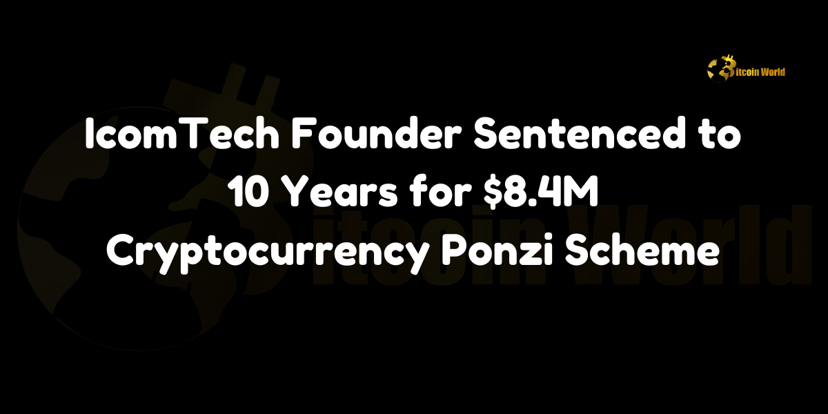 IcomTech Founder Sentenced to 10 Years for $8.4M Cryptocurrency Ponzi Scheme David Carmona, the founder of the notorious cryptocurrency Ponzi scheme IcomTech, has been sentenced to 10 years in prison by a U.S. district judge, according to a press release from the United States Attorney for the Southern District of New York, reported by Cointelegraph.