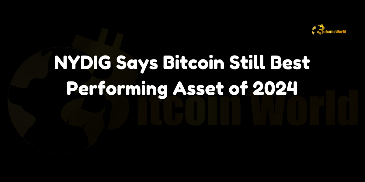 NYDIG Says Bitcoin Still Best Performing Asset of 2024 In a recent analysis, New York Digital Investment Group (NYDIG), a leading Bitcoin financial services and infrastructure firm, highlighted Bitcoin’s performance in 2024, claiming that the cryptocurrency remains the best performing asset of the year. According to a report by The Crypto Basic, despite a modest