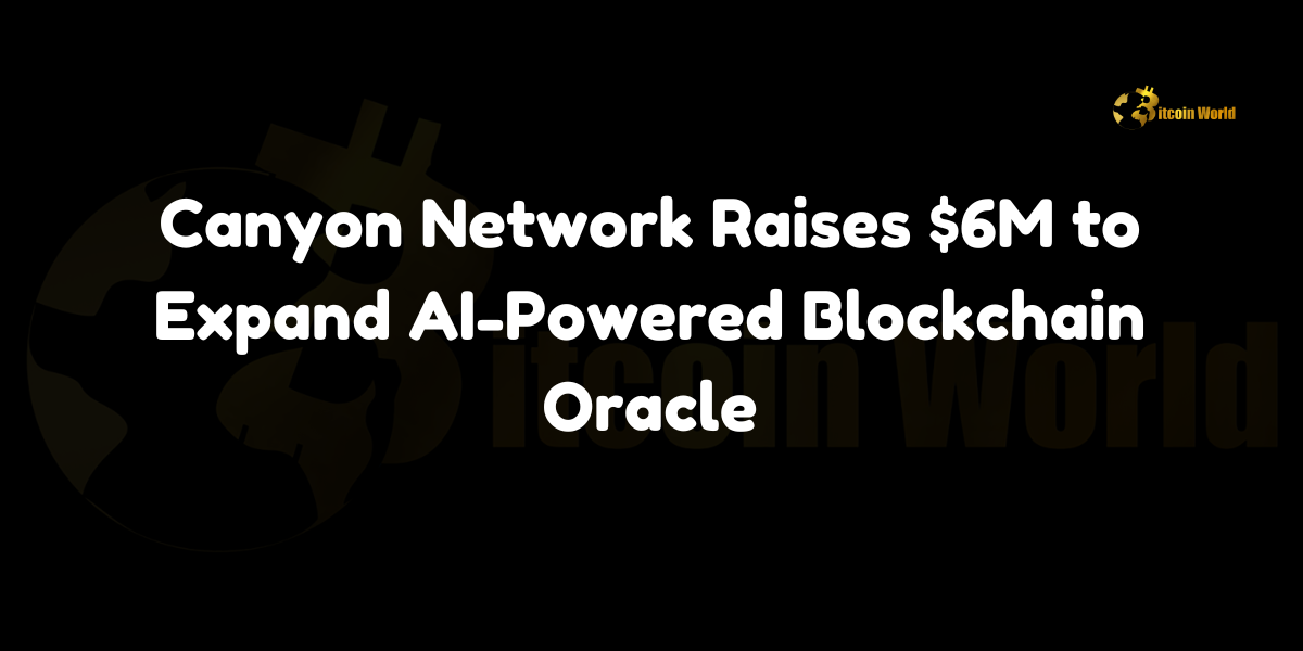 Canyon Network Raises $6M to Expand AI-Powered Blockchain Oracle