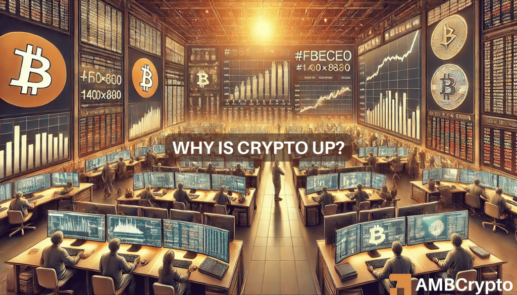 The recent upward trend in the crypto market has raised the question: Why is crypto going up?