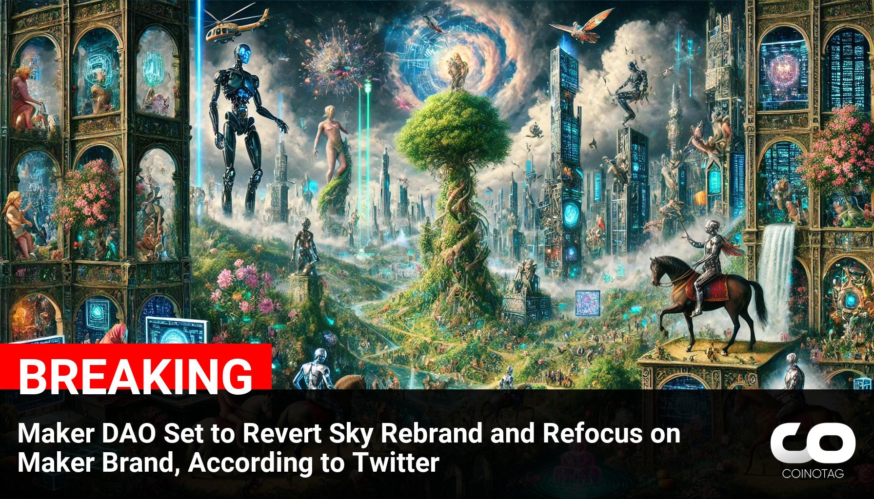 ????Maker DAO Set to Revert Sky Rebrand and Refocus on Maker Brand, According to Twitter ————— ???? AI Commentary: ???? Maker DAO’s decision to revert to the Maker brand could