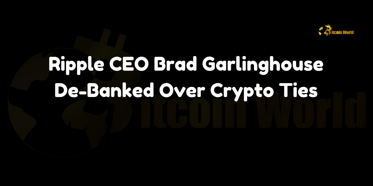 Ripple CEO Brad Garlinghouse De-Banked Over Crypto Ties In a revealing disclosure at DC Fintech Week, Brad Garlinghouse, CEO of Ripple, announced that Citigroup, his banking partner for 25 years, has recently severed ties with him due to his deep involvement in the cryptocurrency sector. According to CoinDesk, Garlinghouse described this incident as part of