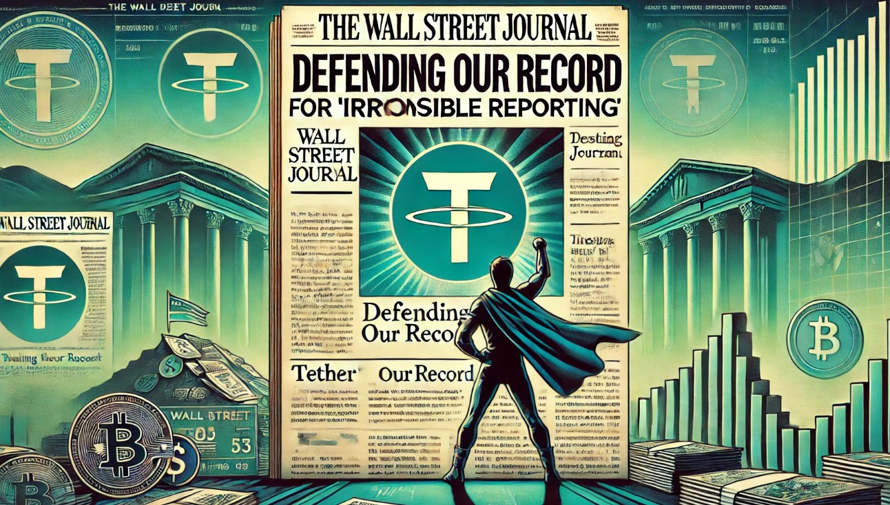 Tether Defends Its Record, Blasts WSJ For ‘Irresponsible Reporting’