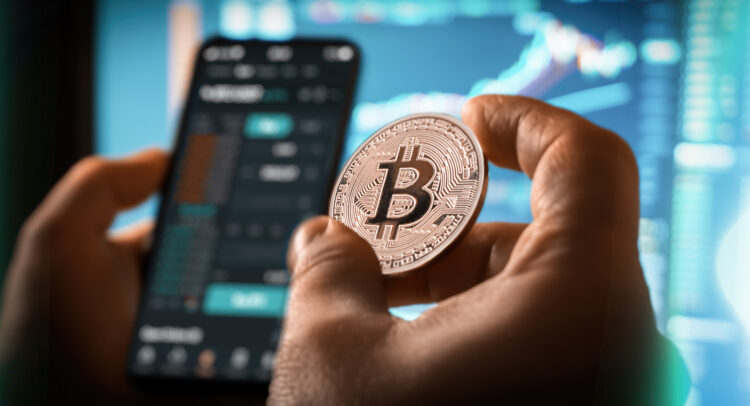 Bitcoin Soars While Crypto Stocks Lag Behind