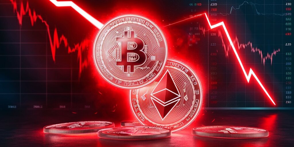 Bitcoin, Ethereum and Dogecoin Down as $444M in Crypto Longs Get Rekt