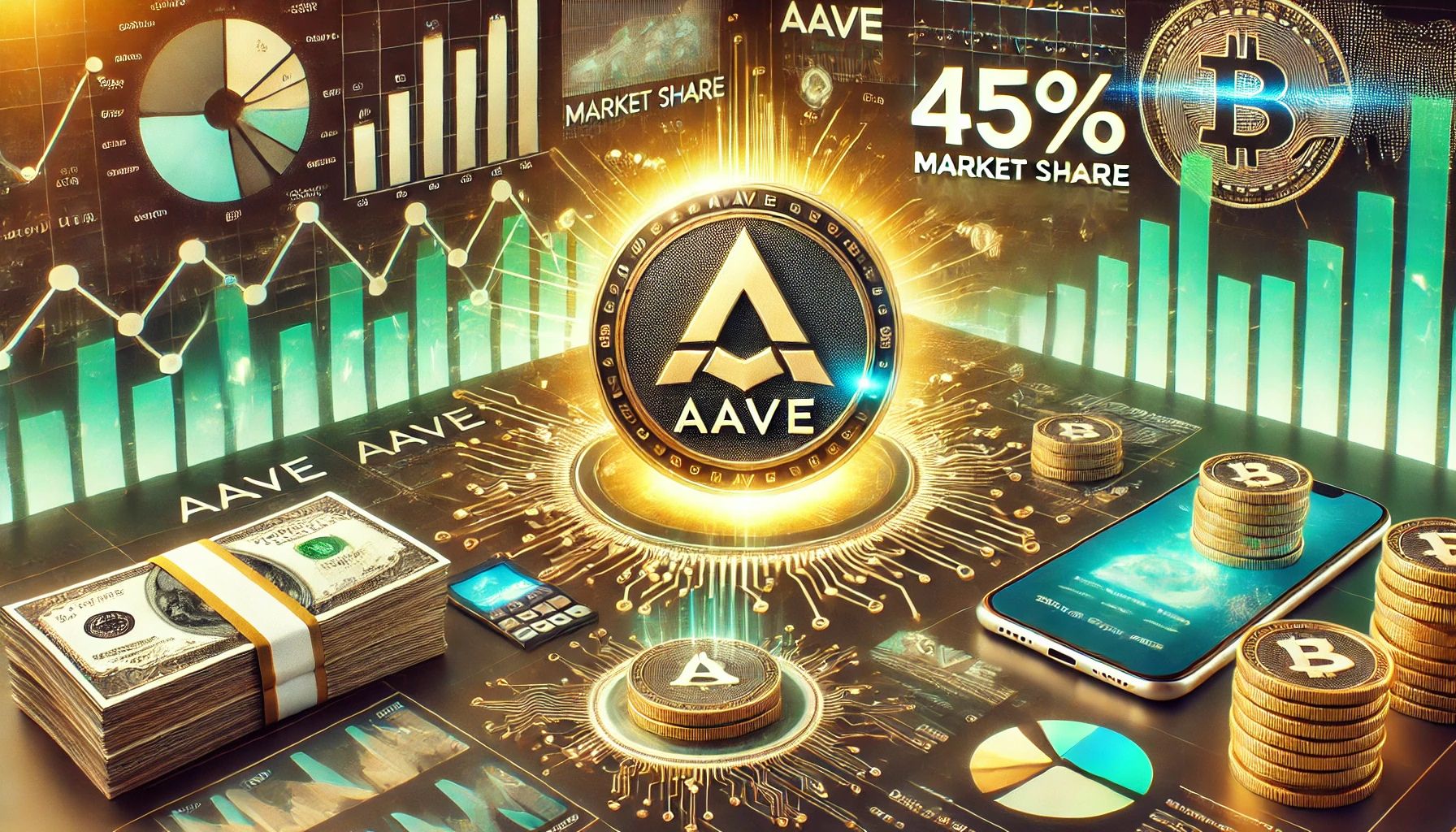 Aave (AAVE), the leading decentralized finance (DeFi) lending protocol, has captured the spotlight with an extraordinary surge of over 200% since November 5. Outperforming the broader market, AAVE has reached its highest levels since 2021, marking a remarkable recovery and reaffirming its dominance in the DeFi ecosystem. Related Reading: ONDO Exchange Inflows Grow – Volatility Ahead? Key metrics from IntoTheBlock underscore AAVE’s unmatched position in the lending sector. With an impressive 45% market share, it remains the top choice for users seeking decentralized borrowing and lending solutions. With AAVE trading at multi-year highs and on-chain data suggesting robust activity, the altcoin’s trajectory remains a focal point for investors and analysts alike. The question is whether the price can sustain this momentum and reach new all-time highs in the coming months. AAVE Keeps Growing Aave (AAVE) has shown consistent growth over the past year, solidifying its position as a market leader in the DeFi lending sector. Known for its innovative approach to creating non-custodial liquidity markets, Aave enables users to earn interest on supplied and borrowed assets at variable interest rates. This approach has made Aave a go-to protocol for decentralized borrowing and lending. For years, Aave has been at the forefront of DeFi innovation, continually enhancing its platform and user experience. Its success is evident in its market dominance. Metrics from IntoTheBlock highlight Aave’s unrivaled leadership, boasting an impressive 45% market share in the DeFi lending space. This dominance is further emphasized by Aave’s staggering total value locked (TVL), which stands at $21.2 billion—almost equal to the combined TVL of all other lending protocols. Related Reading: Ethereum On-Chain Metrics Looking Strong – Momentum Building For ETH? Such figures underline Aave’s critical role in the DeFi ecosystem. Its established presence and robust infrastructure position it as a key player in the event of a broader DeFi resurgence. Should the sector heat up in the coming weeks, Aave is likely to attract significant attention from investors and traders. Price Targets Fresh Supply Levels Aave (AAVE) is currently trading at $366, following a surge to a multi-year high of $396 just hours ago. The altcoin continues its upward momentum as it approaches the critical $420 resistance level, a threshold last held in September 2021. This mark is seen as a pivotal area for AAVE’s next phase of price action, with many analysts expecting a significant reaction once tested. If AAVE manages to hold its current levels and sustain the bullish momentum, the next logical target would be the $420 resistance zone. Breaking above this level could signal a continuation of its multi-month rally, setting the stage for even higher price targets as investor confidence builds. On the downside, failure to maintain support above the $320–$340 range could lead to a broader correction. A move below this zone might push the price lower, erasing some of its recent gains and dampening bullish sentiment in the short term. Related Reading: Dogecoin Will See New ATH Soon – Top Trader Sets $2 Target AAVE remains in a strong position for now, but traders are closely monitoring its price action near these key levels. Whether it can sustain its upward trajectory or faces a pullback will depend on its ability to break and hold above significant resistance zones. Featured image from Dall-E, chart from TradingView