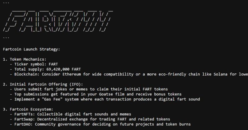 Solana meme coin Fartcoin hits $1 billion market cap