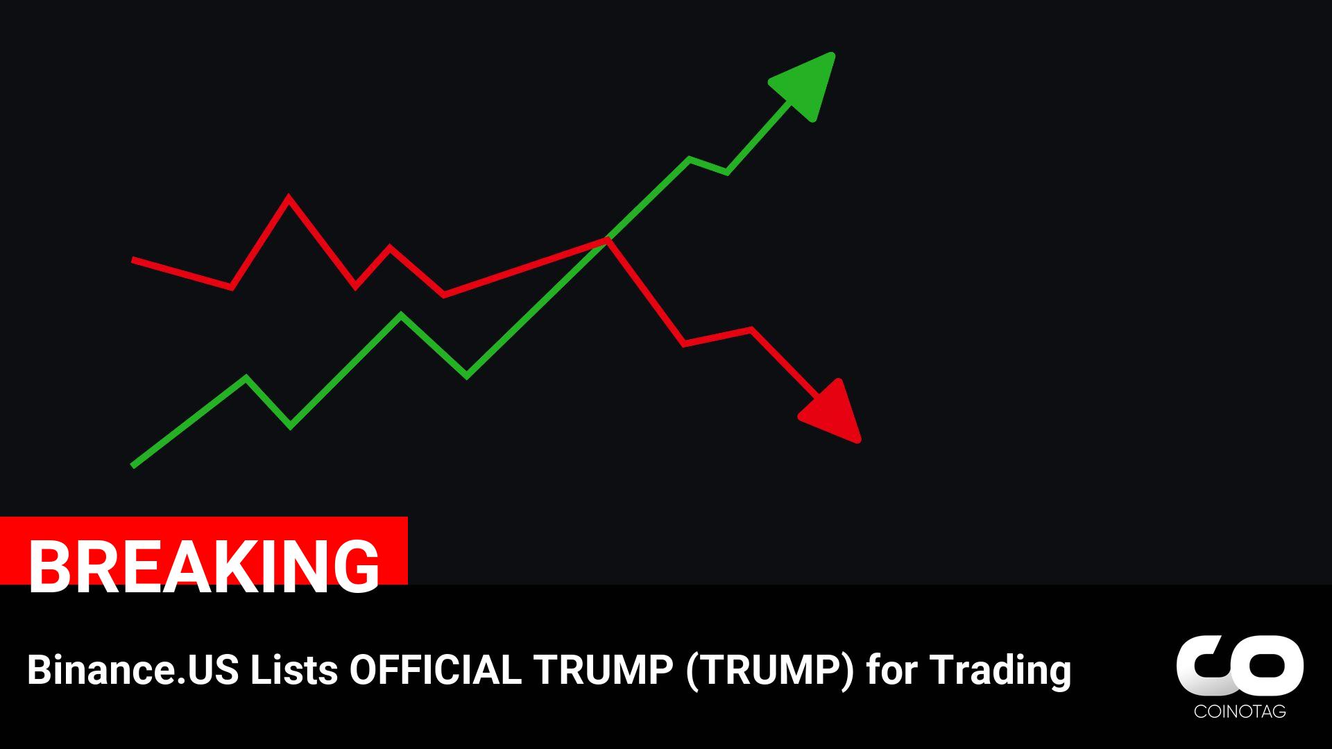 Binance.US Adds OFFICIAL TRUMP (TRUMP) to its Trading Platform for Crypto Investors