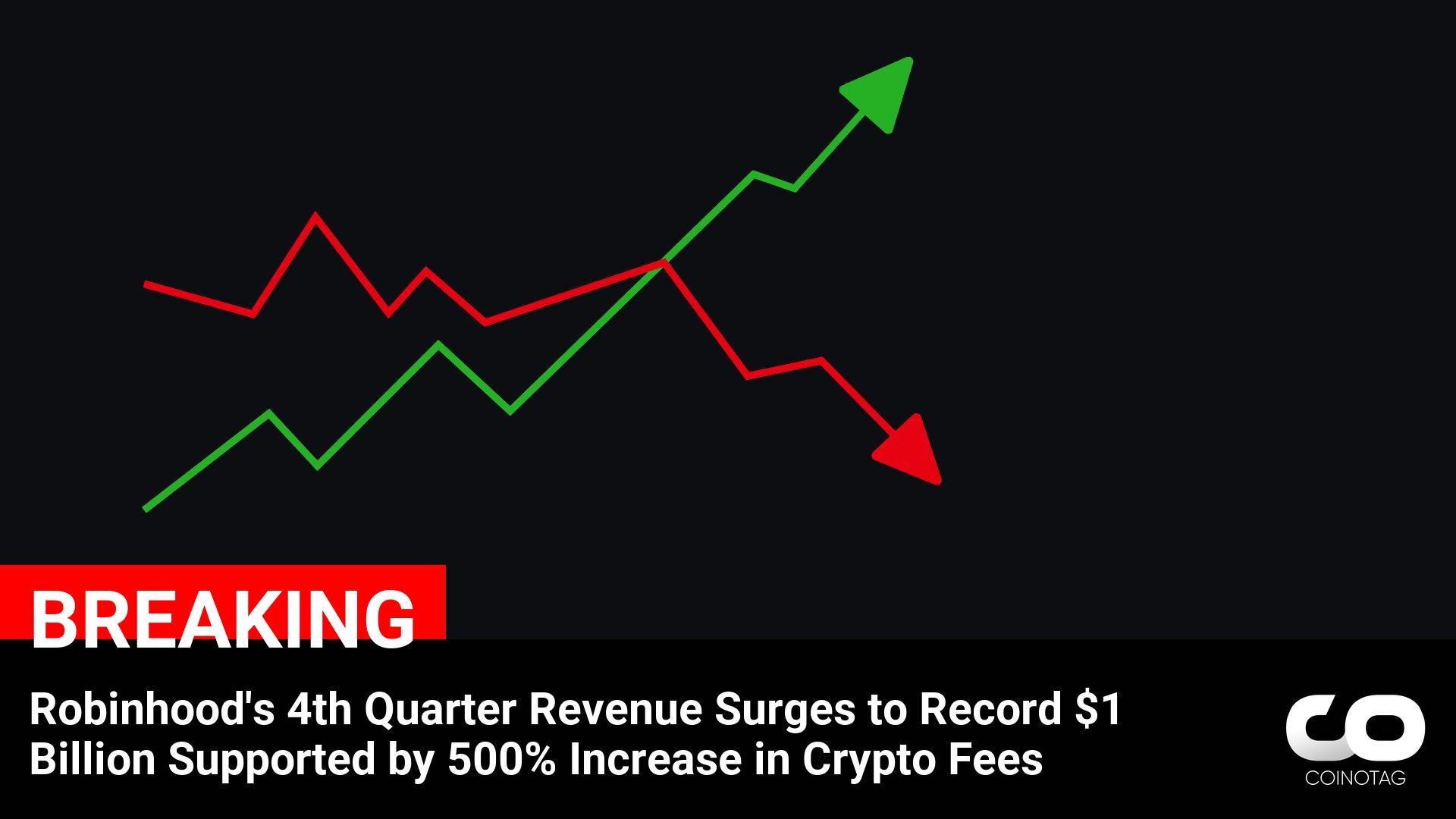 Robinhood Achieves Record $1 Billion Revenue in 4th Quarter Driven by 500% Surge in Crypto Fees