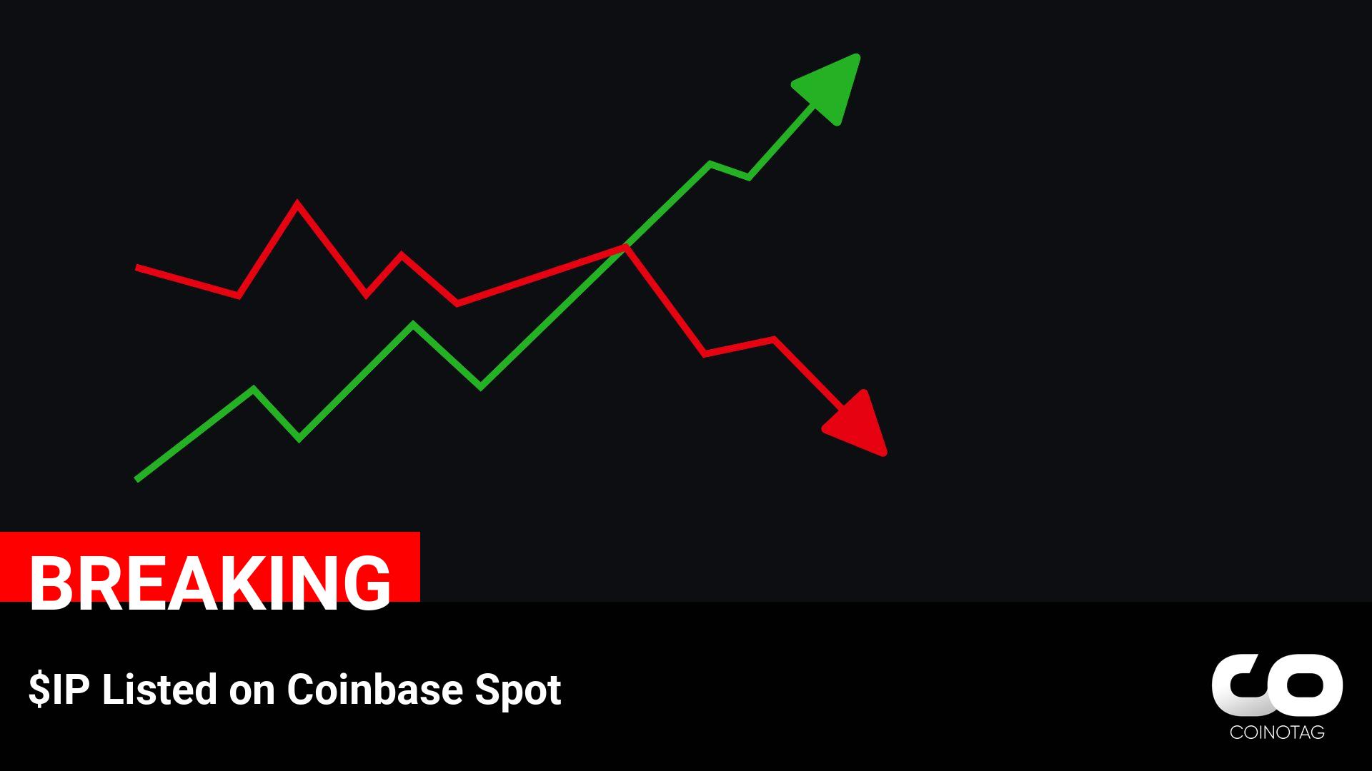 Coinbase Adds $IP Cryptocurrency to its Spot Trading Platform