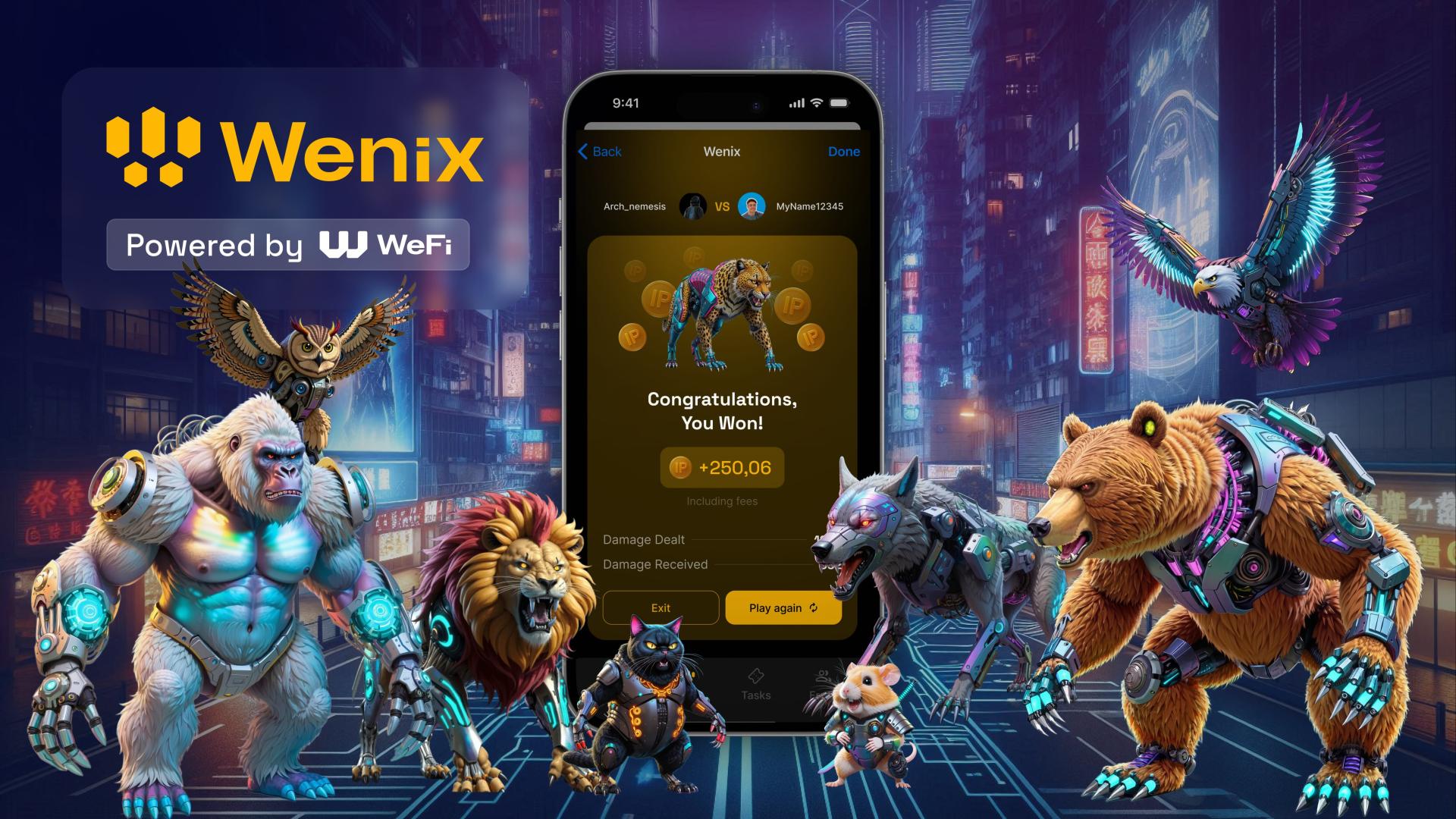 WeFi Launches Wenix, A Telegram Game Directly Contributing to Token Mining