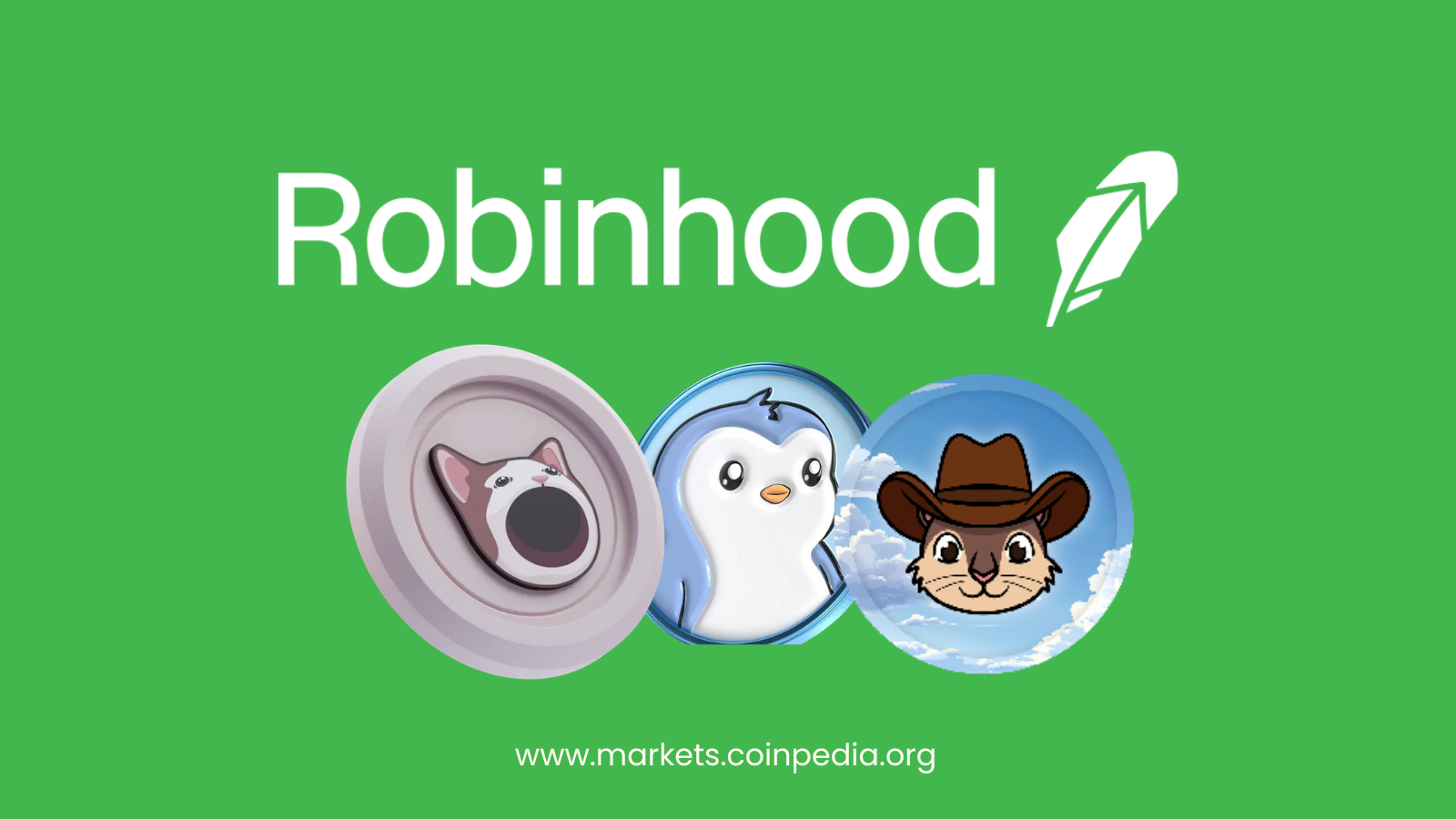 The post POPCAT, PNUT, And PENGU Price Prediction After Robinhood Listing Hype appeared first on Coinpedia Fintech News Key Highlights Meme coins – POPCAT, PNUT, and PENGU gained momentum after Robinhood announced their listing, driving investor interest despite broader market weakness. POPCAT surged 13.67% and is eyeing a breakout above $0.248, while PNUT saw an 8.50% rise, with holders and open interest surge. A bullish divergence and declining sell pressure suggest a relief rally for PENGU if breaks key resistance $0.0091$0.01 possible. Three memecoins POPCAT, PNUT, and PENGU are trending on Coinpedia Markets, as Popular crypto and stock trading platform, Robinhood has announced the listing of these meme coins amid a downtrend within the crypto market. Popcat (POPCAT) Over the last 24 hours, POPCAT price has broken out its 10-day EMA at $0.188 and currently trading at $0.1926, a 13.67% rise. POPCAT has bounced off from its support level of $0.181 and is now heading to a resistance of $0.205. Can POPCAT hit $0.31? Popcat coin has a significant hurdle to break the resistance at $0.248. If macroeconomic market conditions and investor behavior improve, POPCAT may hit past the $0.210588 resistance. A successful breach of this level might push the altcoin to reach $0.238 or $0.248, invalidating the current negative trend. This would indicate a shift in market behavior, potentially paving the way for a more prolonged rebound up to $0.31 this week. However, if it is unable to break the $0.238 mark, the memecoin will most likely trade between $0.150 and $0.227. Peanut the Squirrel (PNUT) PNUT price hits a 24H high of $0.1801, up 8.50% in the past 24 hours. The price has climbed from a descending trendline resistance. The RSI jumped from 33.57 on March 10 to 63.73, suggesting bullish momentum. While the MACD is at -0.0124, indicating a potential buy signal as momentum shifts bullish. Could $PNUT hit its Monthly High of $0.308? If buying pressure continues PNUT token could break its next resistance at $0.1950 and $0.2150 this week. A sustained surge above $0.2150 may push PNUT toward the $0.2500 mark which it reached on March 2, 2025. On-chain metrics are bullish, with PNUT holders increasing from 81,956 to 84,142 in the past week, while open interest surged 19% to $137.10 million in the last 24 hours. This indicates growing investor confidence and increased trading activity. However, if the breakout fails, PNUT could trade between support at $0.15 and $0.13. Pudgy Penguins ( PENGU) $PENGU coin is currently holding strong, displaying signs of potential reversal after an extended downtrend where it peaked at $0.046 on Jan 26, 2025. The 4-hour Relative Strength Index (RSI) has been consistently oversold, but a slight bullish divergence is forming. Will PENGU Reclaims Past $0.01? $PENGU divergence and decreased selling volume indicate that negative momentum is fading. Given the dramatic decrease, a relief rally could be on the horizon. A bounce from the $0.007 (small breakout level) resistance level is consistent with a probable reversal, as indicated by the RSI, which has exited the oversold zone. If the $PENGU price breaks above minor resistance around $0.007, it is likely to move to $0.0091, and then to the target price of $0.01 this week. However, failure to sustain the $0.005 mark could lead to a decrease.