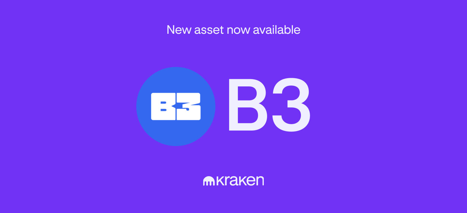 We’re thrilled to announce that B3 is now available for trading on Kraken! Funding and trading B3 trading will be live as of 15:00 UTC today, Mar 14, 2025. To add an asset to your Kraken account, navigate to Funding, select the asset you’re after, and hit ‘Deposit’. Make sure to deposit your tokens into networks supported by Kraken. Deposits made using other networks will be lost. Trade on Kraken Here’s some more information about this asset: B3 (B3) B3 is a Layer 3 blockchain built on Base, designed for onchain gaming with low costs, high scalability, and seamless Web3 integration. It features GameChains, shared liquidity, and Basement Bridge for multi-chain connectivity. With 6M+ users and 95+ games, B3 is a growing hub for Web3 gaming innovation. Please note: Trading via Kraken App and Instant Buy will be available once the liquidity conditions are met (when a sufficient number of buyers and sellers have entered the market for their orders to be efficiently matched). Geographic restrictions may apply Get Started with Kraken Will Kraken make more assets available? Yes! But our policy is to never reveal any details until shortly before launch – including which assets we are considering. All of Kraken’s available tokens can be found here , and all future tokens will be announced on our Listings Roadmap and social media profiles . Our client engagement specialists cannot answer any questions about which assets we may be making available in the future. The post B3 is available for trading! appeared first on Kraken Blog .